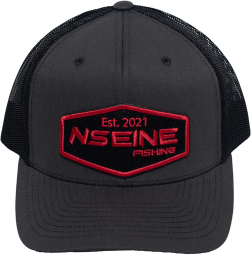 Custom Black Red Patch NSEINE Cap – Nseine Fishing Outdoors