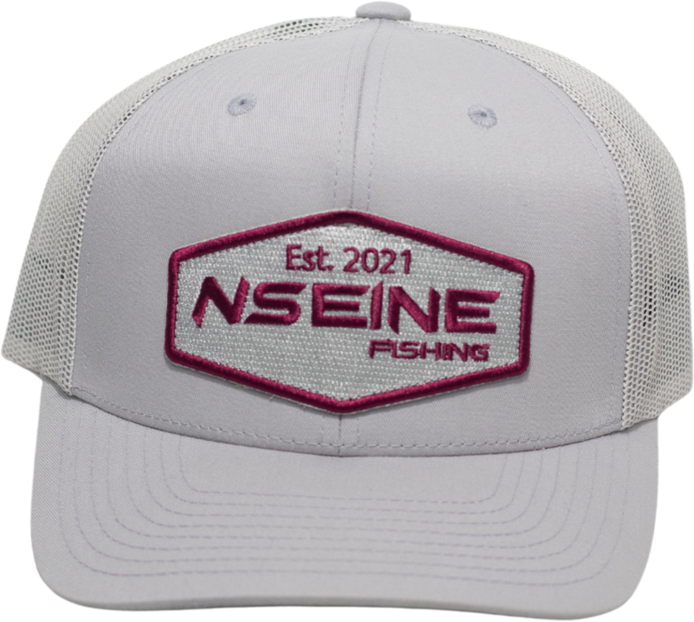 Custom White Maroon Patch NSEINE Cap