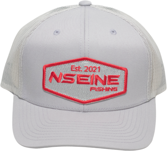 Custom White Red Patch NSEINE Cap