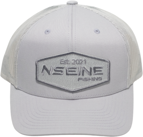 Custom White Gray Patch NSEINE Cap