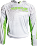 White/Green Vented/Hooded Long Sleeve